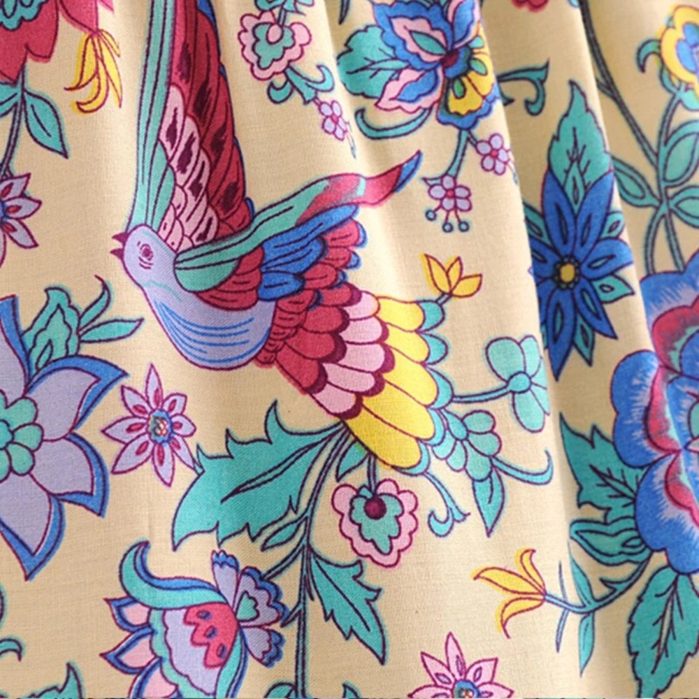 Gypsy Lovebird Boho Cotton Drawstring Shorts - Picture 7 of 7